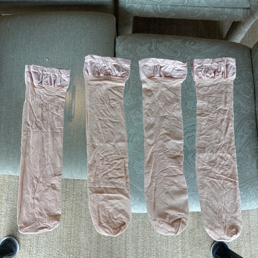 Never worn, knee high stockings